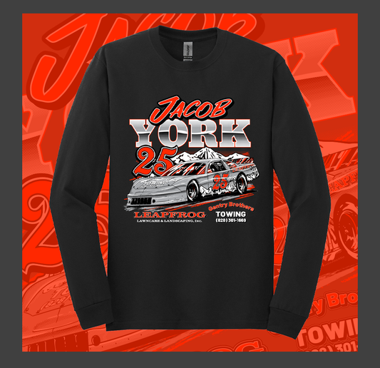 Jacob York  "25 Car" Graphic Long Sleeve