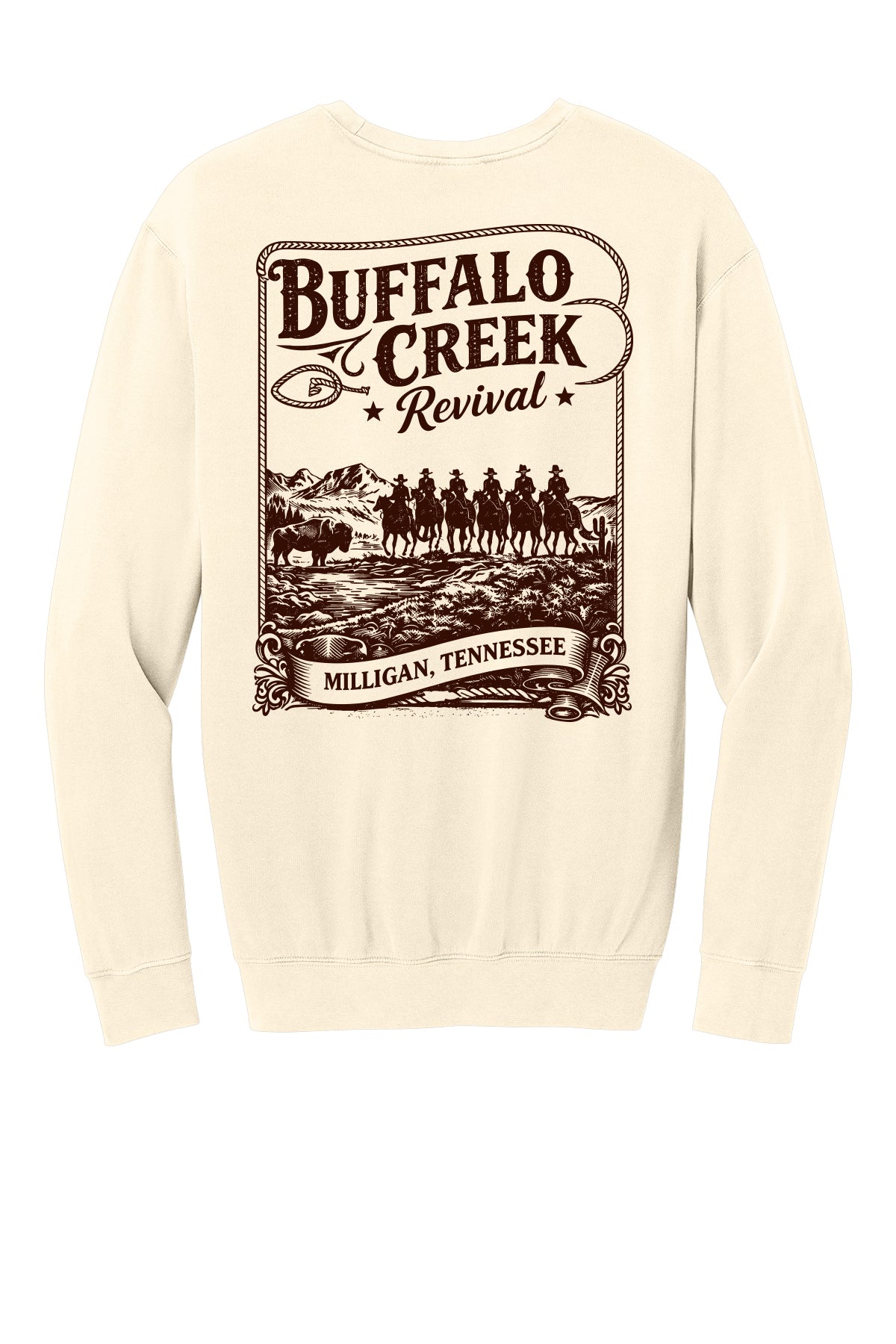 Buffalo Creek Revival Comfort Colors Sweatshirt